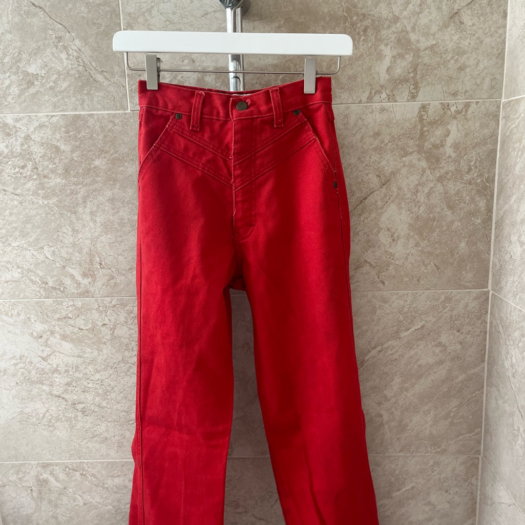 Vintage Red Jeans